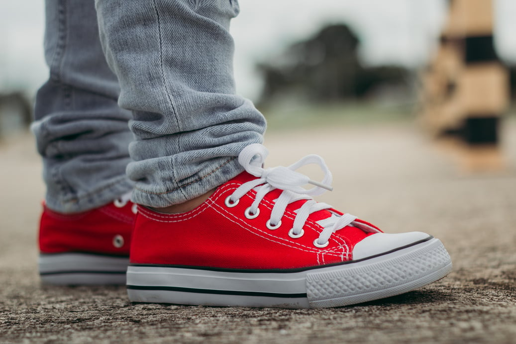 Closeup of Red Shoes