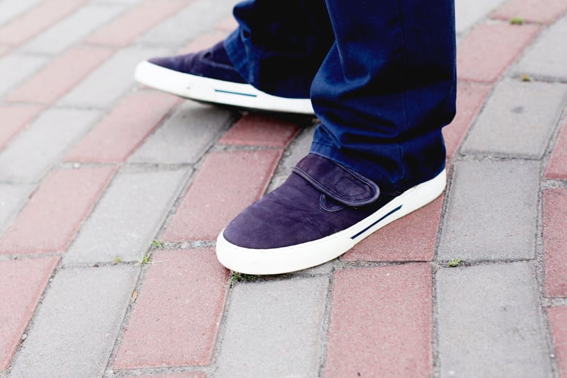 Blue Shoes on Street